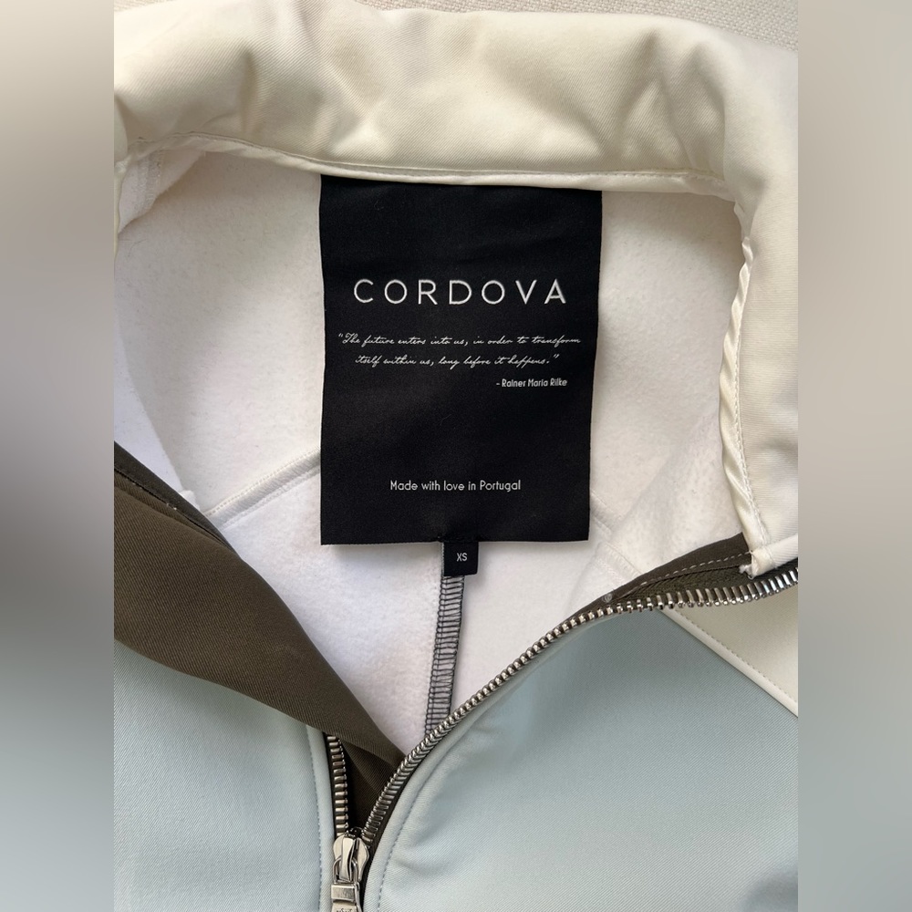 Cordova Women's Colorblock Jumpsuit - White, Blue, Brown - Picture 3 of 9